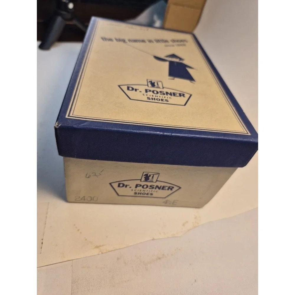 Dr. Posner Scientific Shoes for Babies Size 4 1/2 E White Vtg. With Box Rare